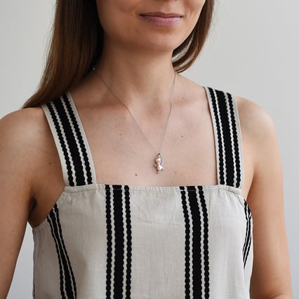 Diamantanhänger mit Engel Rosalee