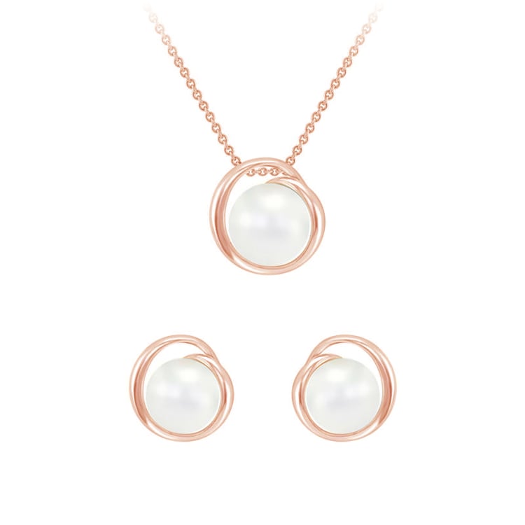 Romantische Silberkollektion mit Perlen Prietta