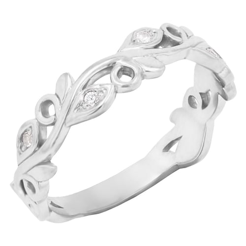 Eheringe aus Eternity-Ring mit Lab Grown Diamanten und einem flachen Ring Seir