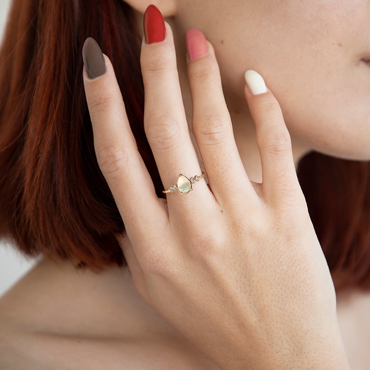 Opal-Ring mit Diamanten Ammara 112585