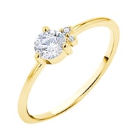Cluster Ring mit Diamanten Marine