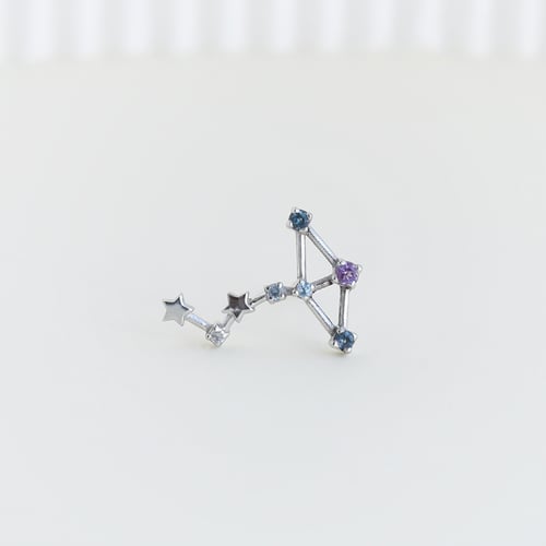 Ohrring mit Sternzeichen Scorpio