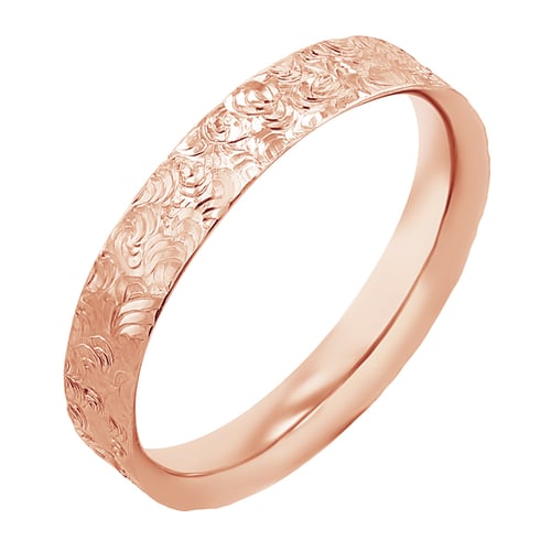 Eheringe mit von Hand gravierter Oberfläche Faye