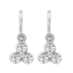 Goldene Kinderohrringe mit Lab Grown Diamanten Jasmine