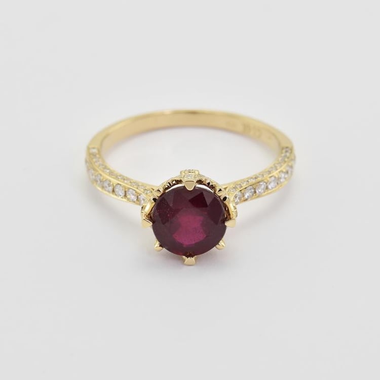 Vintage Ring mit Rubin 27206