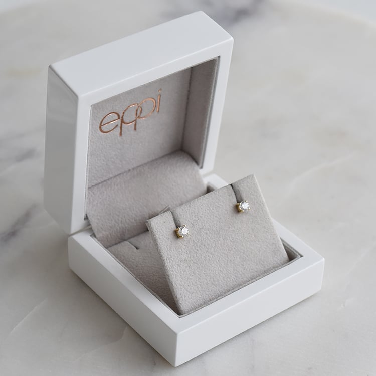 Ohrringe mit Lab Grown Diamanten und Auswahl des Karatgewichts Christi 91963