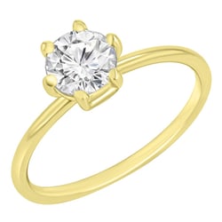 Verlobungsring mit Buchstaben und Diamanten Birdie