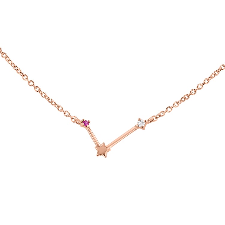 Halskette mit Tierkreiszeichen Libra 140816