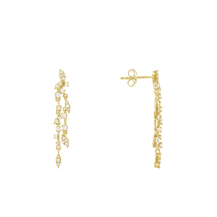 Hängeohrringe mit Diamanten Lungile 85411