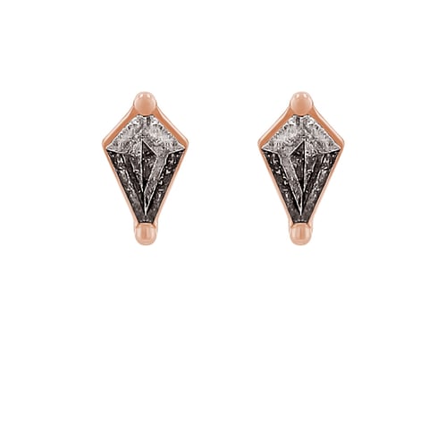 Ohrstecker mit Salt and Pepper Diamanten Ansa