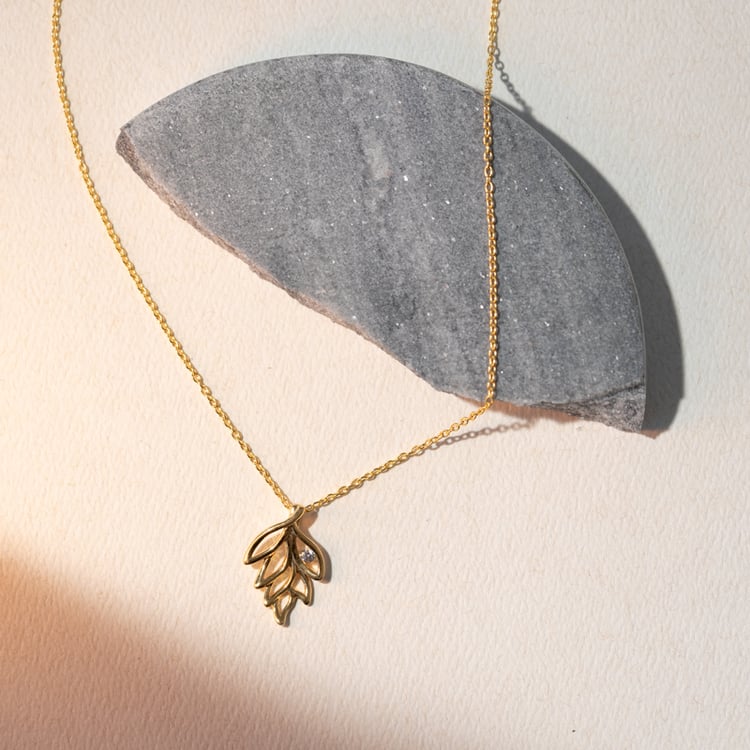 Vegoldeter Silberanhänger mit Zirkonia Crisanta 101470