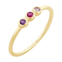 Ring mit drei Edelsteinen Ihrer Wahl Dania