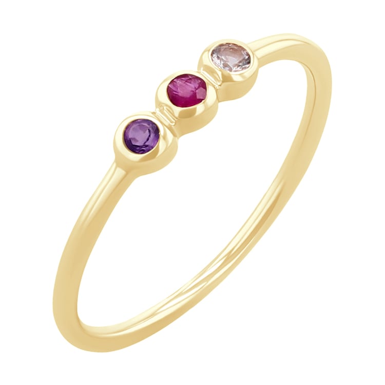 Ring mit drei Edelsteinen Ihrer Wahl Dania 119682