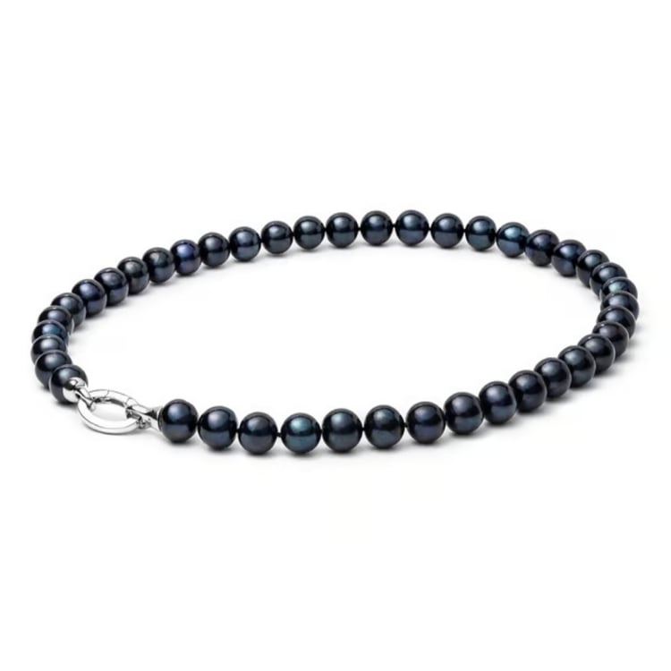 Kette mit schwarzen Perlen Scilla