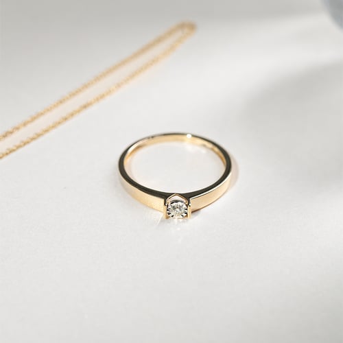 Eleganter Verlobungsring mit Diamant Segunda