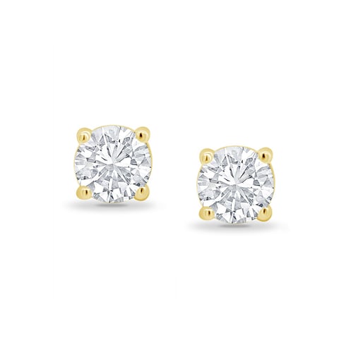 Ohrringe mit Diamanten und vier Krappen Christi