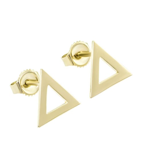 Goldene maxi Dreieck-Ohrringe Beli
