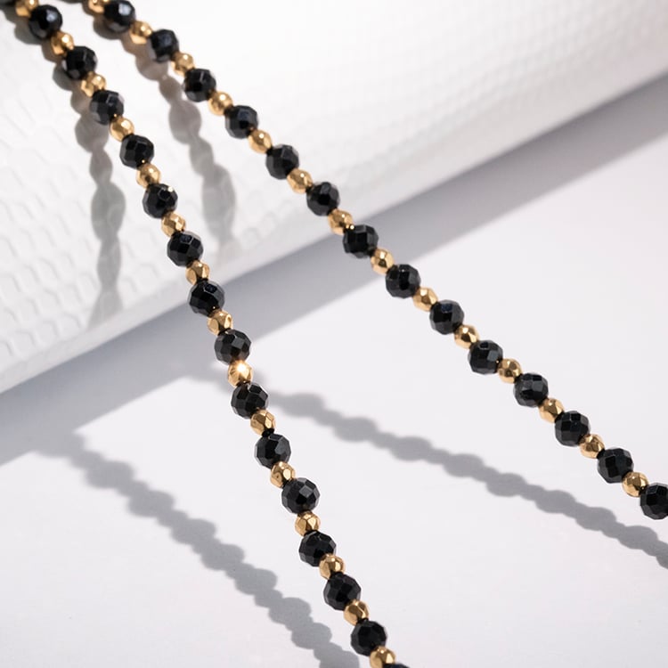 Vergoldete Kette aus Silber mit Spinell-Perlen Molly 115660