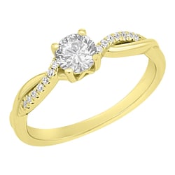 Verlobungsring mit Buchstabenund Lab Grown Diamanten Aliye