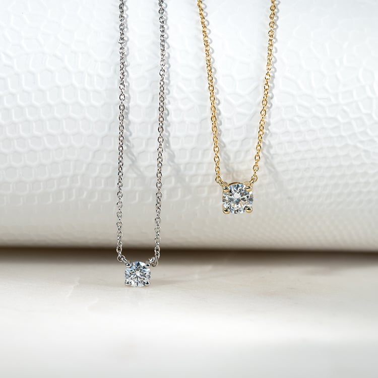 Goldene Halskette mit 0.50ct IGI-zertifiziertem Lab Grown Diamanten Sandra 131480