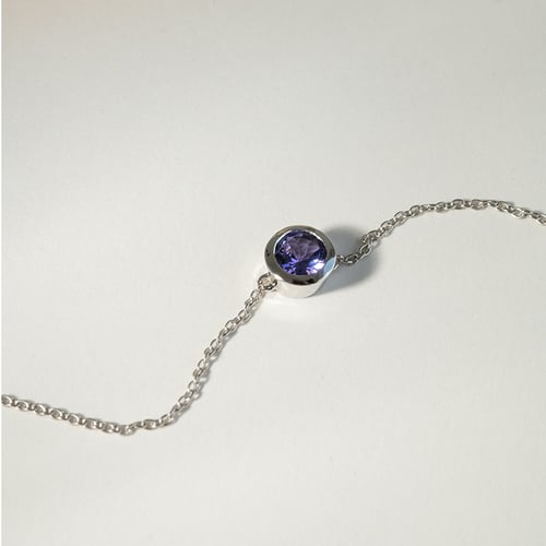 Armband aus Platin mit Tansanit Arleth