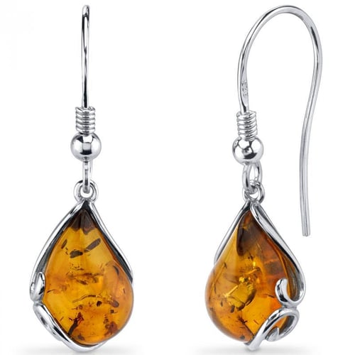 Elegantes Silberset mit Bernsteinen Birger