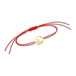 String Armband mit einem geschnitzten Anhänger mit der Figur des Kleinen Prinzen