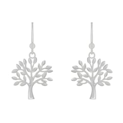 Silberne Ohrringe mit Baum des Lebens Kyrie