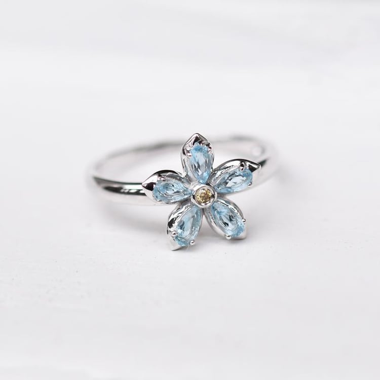 Ring mit Blume 48976