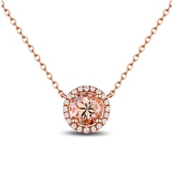 Halskette mit 1.5ct Morganit und Diamanten Gijs