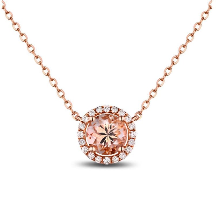 Halskette mit Morganit