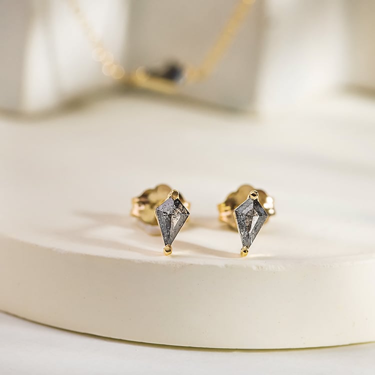 Ohrstecker mit Salt and Pepper Diamanten Ansa 156054