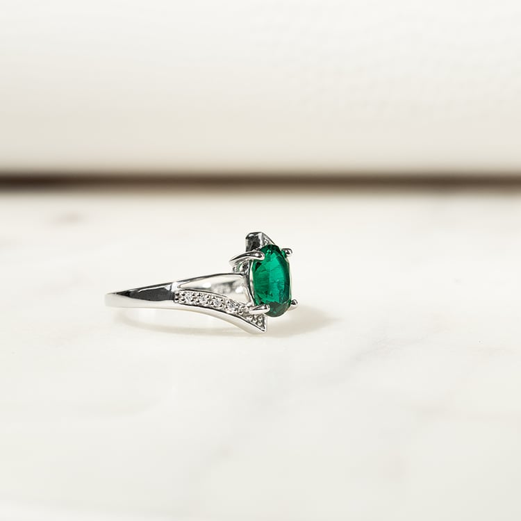 Goldring mit Smaragd und Diamanten Keaton 132825