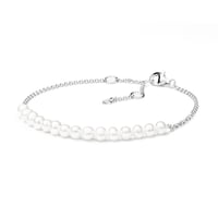 Armband mit Perlen aus Silber Cynthia