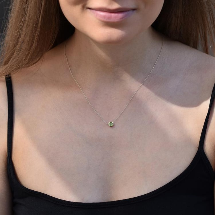 Silberkette mit Olivin Jonie 103882