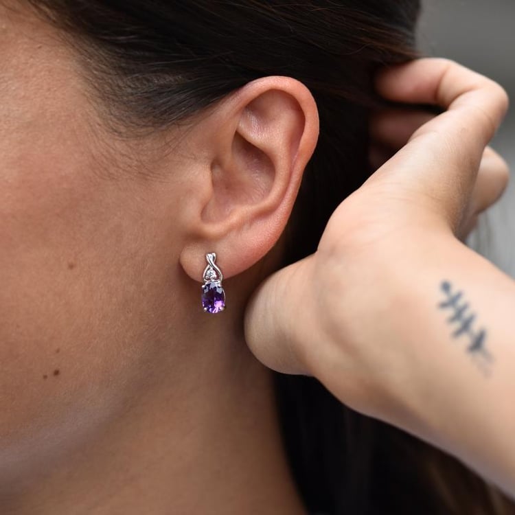 Silberne Ohrstecker 43707