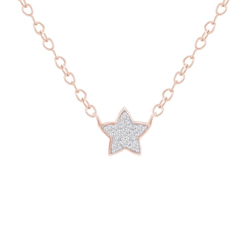 Kette mit einem Stern aus Diamanten Ceara