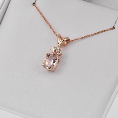 Schmuckset mit Morganiten und Diamanten Ama