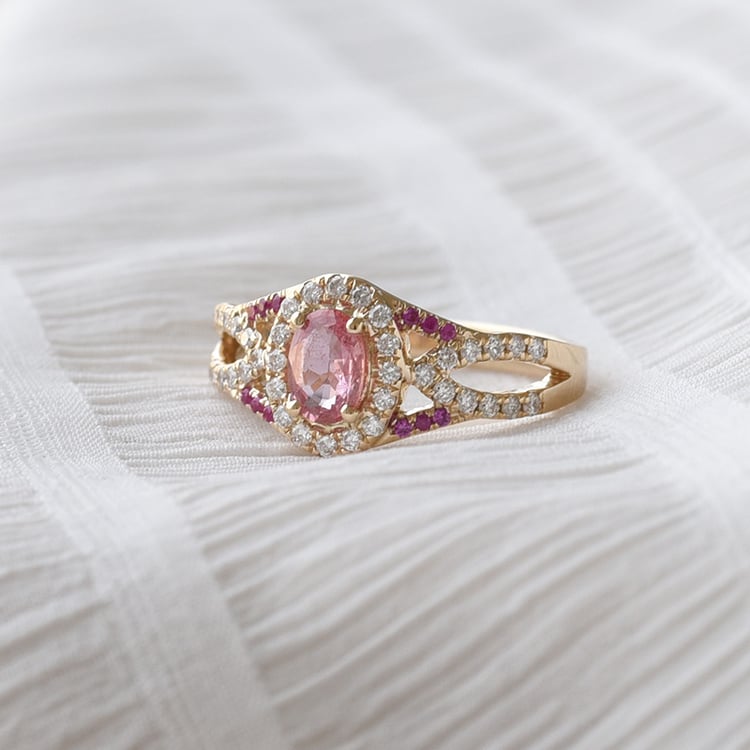 Morganitring aus Gold 72230