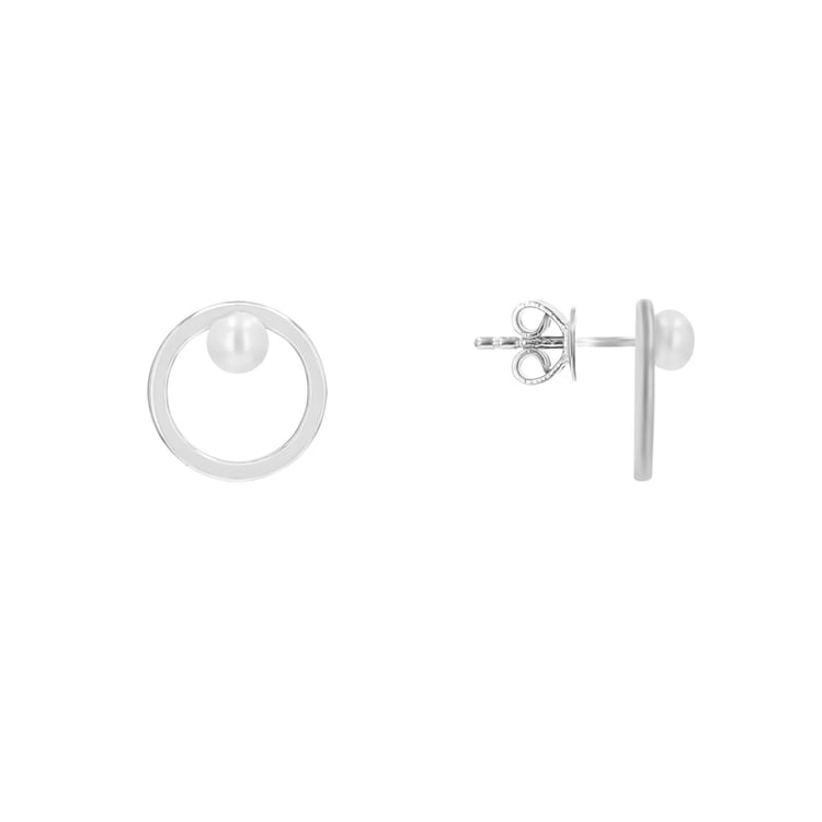 Silberne Ohrstecker mit Perlen Kiana 116068