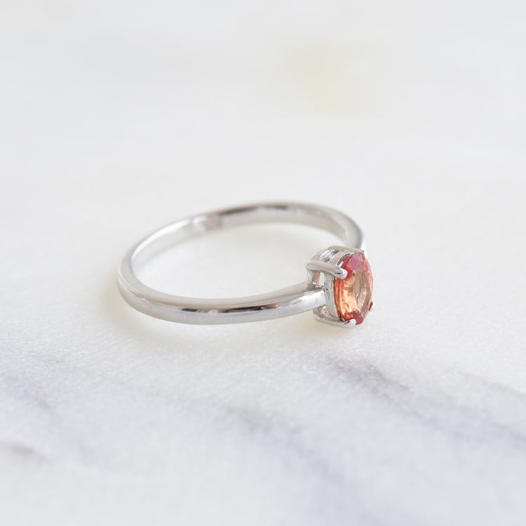 Solitärring mit orangefarbenem Saphir Aelita 86146