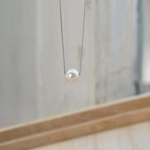 Feine Goldkette mit Perle Lemoneli