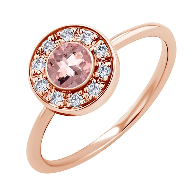 Verlobungsring mit Morganit und Diamanten Fernanda 129391