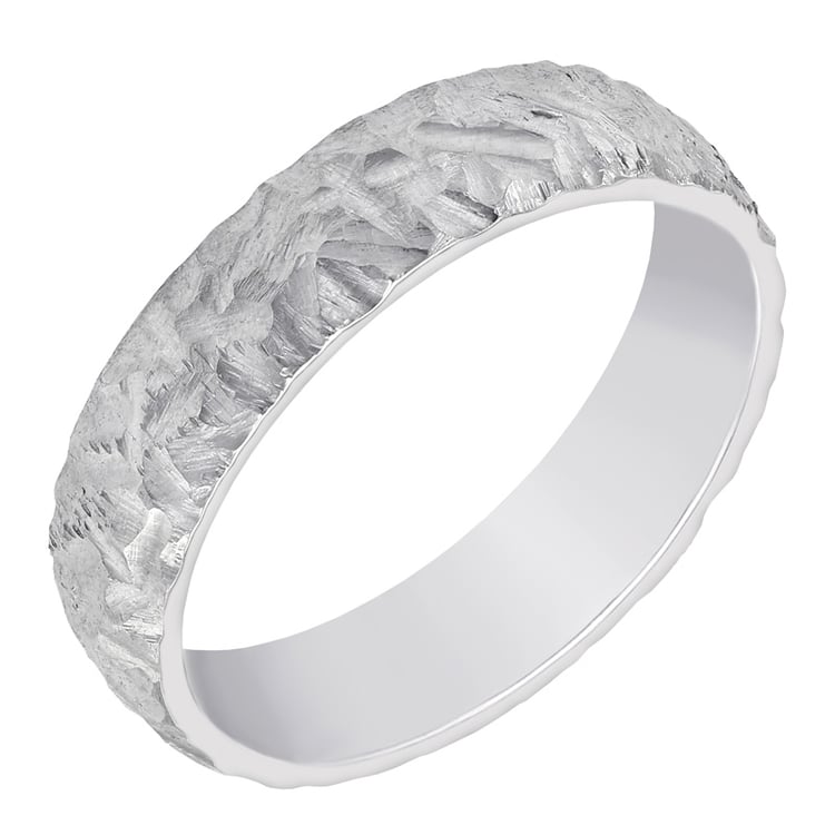 Mattgoldene Trauringe mit Relief Veste 34708