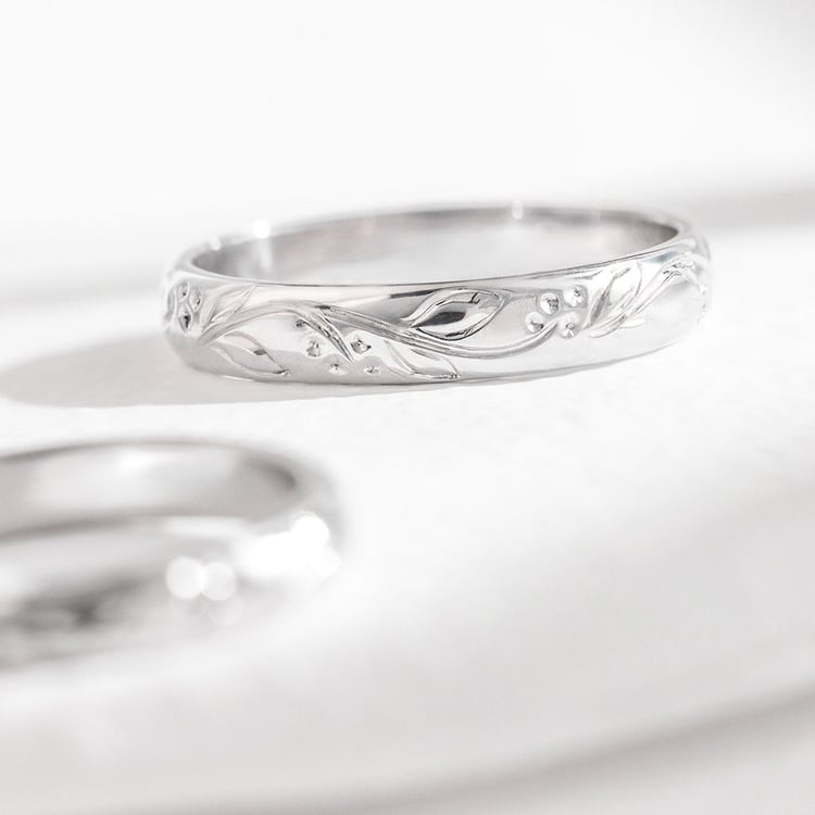 Romantische Trauringe mit Blumen Montros 157167