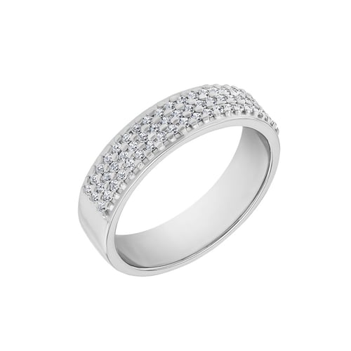 Goldene Eheringe mit Eternity Ring und Court Ring Muttial
