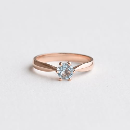 Verlobungsring mit Aquamarin Iravan