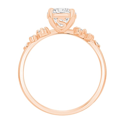 Verlobungsring mit Buchstaben und Diamanten Olha