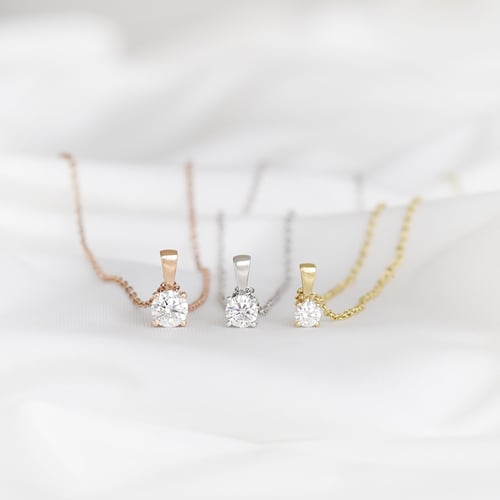Anhänger mit Lab Grown Diamant und Auswahl des Karatgewichts Alexen