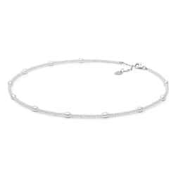 Silberne Perlenkette Ilmar